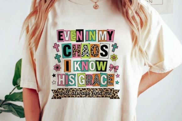 Chaos Grace Christian Leopard PNG T-Shirt Designs