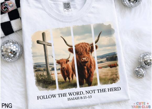 Christian Cow Sublimation Design, Howdy