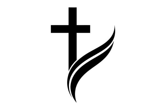 Christian Cross Flame Symbol T-Shirt Designs