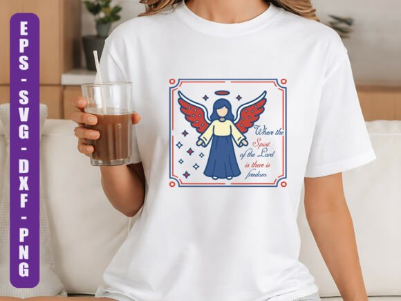 Christian Freedom Angel Design