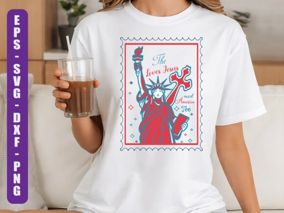 Christian Patriotic Shirt SVG for T-Shirt Designs