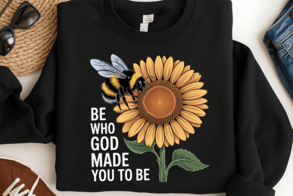 Christian Sunflower Bee PNG Shirt