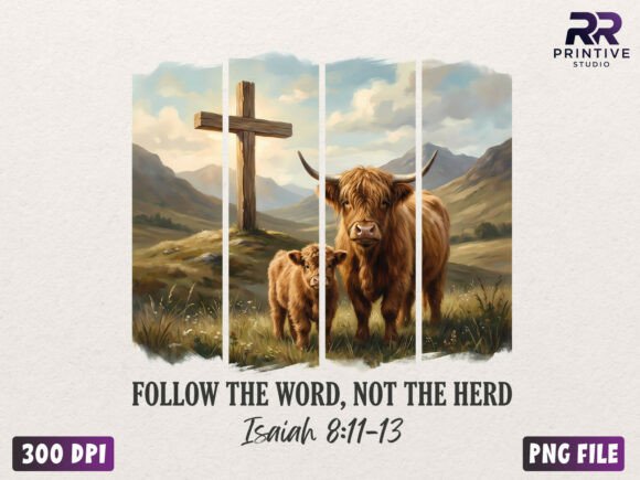 Follow the Word Christian PNG T-Shirt Designs