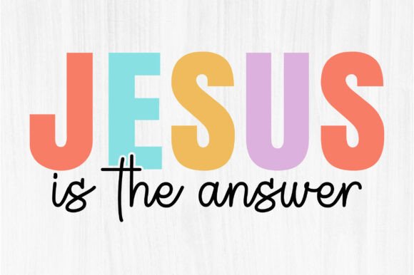 Jesus is the Answer T-shirt: A Brand-Ready Design Asset