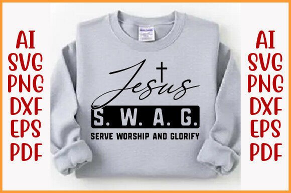 Retro Christian SVG: Jesus Swag T-Shirt Designs